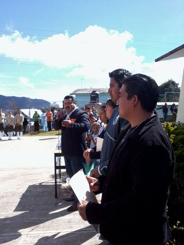 Inauguración de los eventos deportivos magisteriales fe Futbol varonil y femenil región Libres